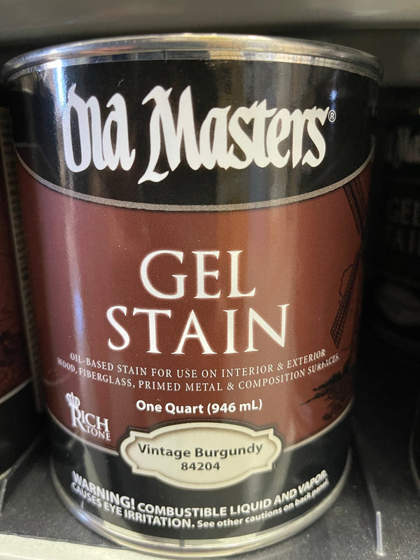 Old Masters Gel Stain Quart - Vintage Burgundy