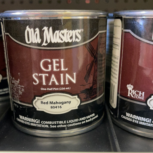 Old Masters Gel Stain 1/2 Pint - Red Mahogany