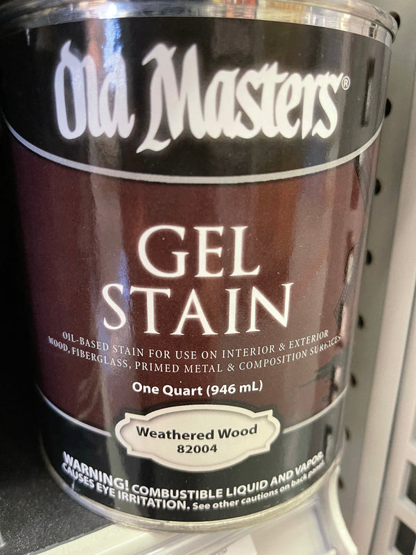 Old Masters Gel Stain Quart - Weathered Wood