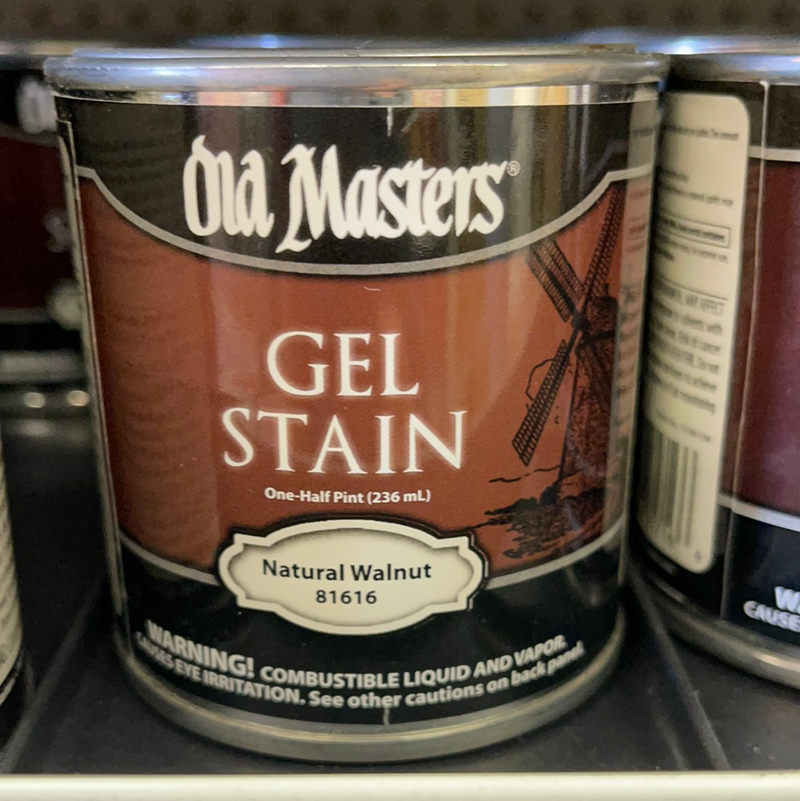 Old Masters Gel Stain 1/2 Pint - Natural Walnut