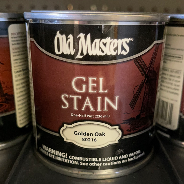 Old Masters Gel Stain 1/2 Pint - Golden Oak