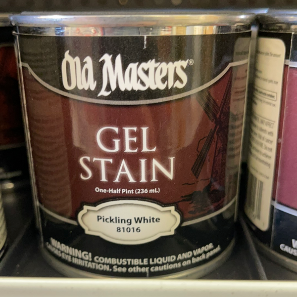 Old Masters Gel Stain 1/2 Pint - Pickling White
