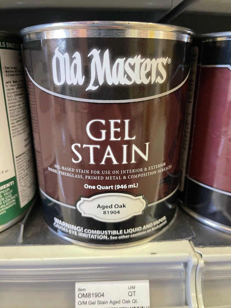 Old Masters Gel Stain Quart - Aged Oak