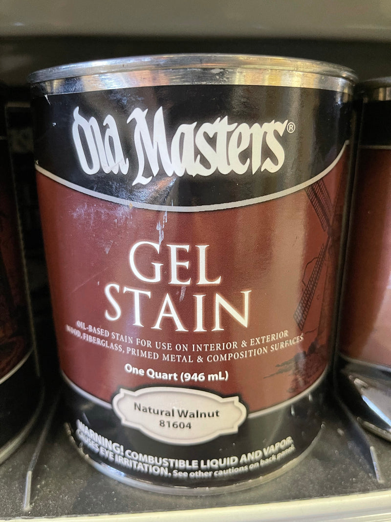 Old Masters Gel Stain Quart Natural Walnut South Bay Paints