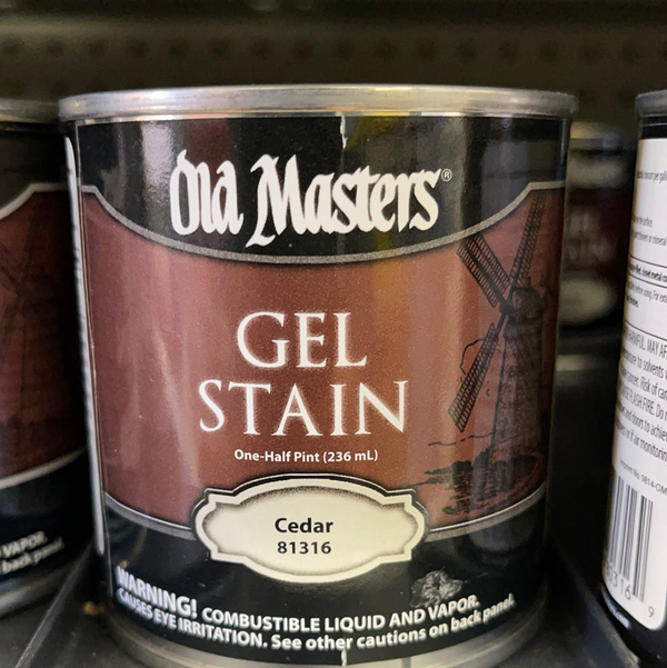 Old Masters Gel Stain 1/2 Pint - Cedar