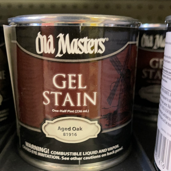 Old Masters Gel Stain 1/2 Pint - Aged Oak
