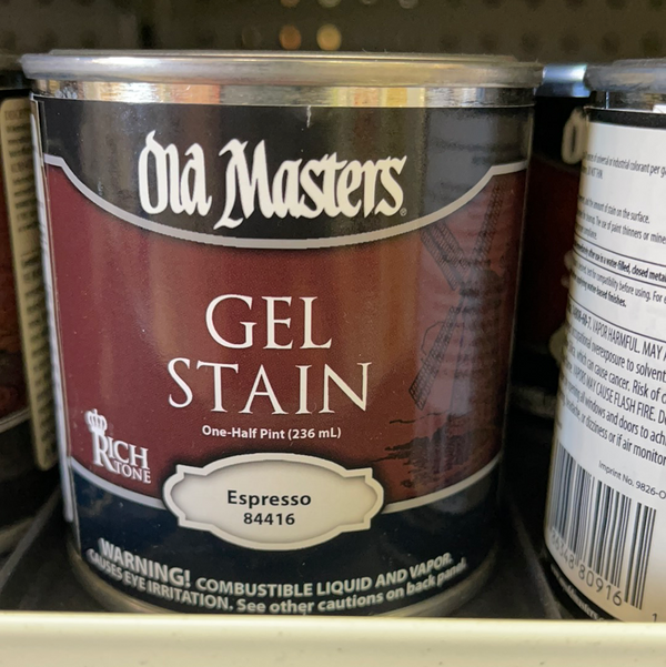 Old Masters Gel Stain 1/2 Pint - Espresso