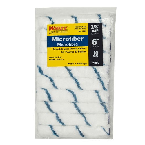 Whizz Microfiber 3/8X6" 10 PK